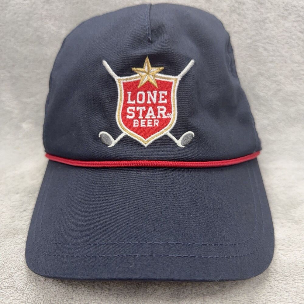 Lone Star Beer Snapback Hat Black Logo Embroidered Golf Texas Brewery